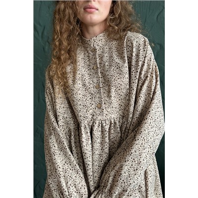 Платье женское  PUFF059/10/Бежевый, коричневый