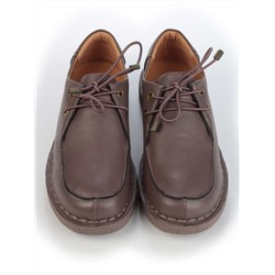 01-D7583-6 BROWN Ботинки демисезонные женские (натуральная кожа)