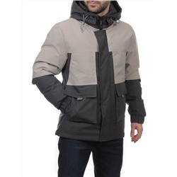 8875 DK. GRAY BEIGE Куртка мужская зимняя облегченная (130 гр. холлофайбер)