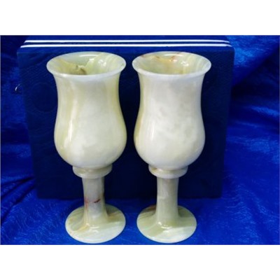 Набор из 2-х фужеров оникс 8 (коробка бархат 20*24*8 см)