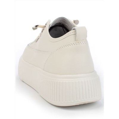 05-SD8-2D BEIGE Кроссовки женские (натуральная кожа)