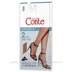 Summer 8 Socks, 2 PairsConte