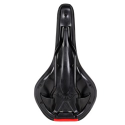 Седло велосипедное MTB COMIRON VINGEGAARD M049 270X140, Технологии: DW, ED. Верх: PU принтованный глянец, Цвет: Чёрный+Красный  /уп 40/
