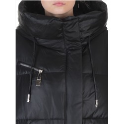 8310 BLACK Пальто зимнее женское (200 гр. холлофайбер)
