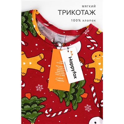 Детская новогодняя пижама Happyfox