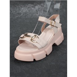 08-PEY186-2 PINK Босоножки женские (натуральная кожа)