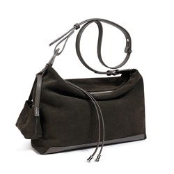 Женская сумка, замша, MIRONPAN  52080 Темно-зеленый