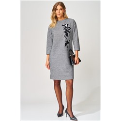 Laikony L-183 черно-белый, Платье