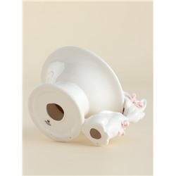 Конфетница SL Home «Лесные кролики», 160 мл, 18×15×13 см, фарфор, белая