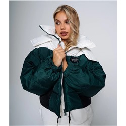 Куртка #КТ2908, зелёный,белый