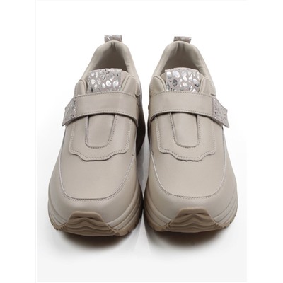 03-A1012-2 BEIGE Кроссовки женские (натуральная кожа)