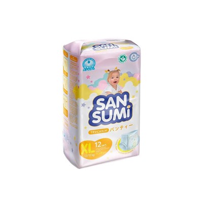 Трусики-подгузники, размер XL (13-17 kg) «Sansumi», 513 г