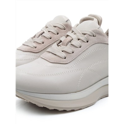 03-A180-2 LT. BEIGE Кроссовки женские (натуральная кожа)