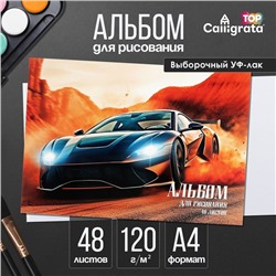 Альбом для рисования Calligrata «В пустыне» А4, 48 листов на склейке, обложка мелованный картон, выборочный УФ-лак, блок офсет 120 г/м²
