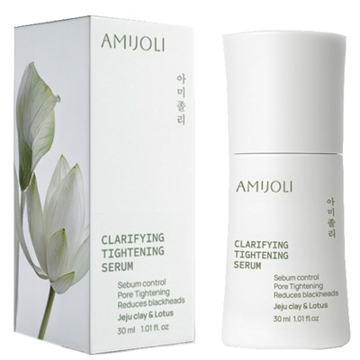 AMIJOLI Cыворотка для лица с кислотами, вулканической глиной и экстрактом лотуса 30 мл