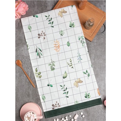 Полотенце «Этель» Flora (вид 2) 40×73 см, 100% хлопок, саржа 190 г/м²