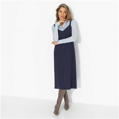 Сарафан, который стройнит, Для важных свиданий (синий)