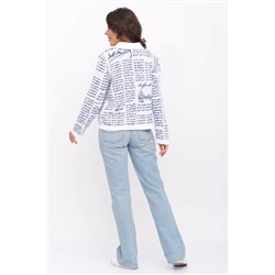 Жакет Д 3307/бело-джинсовый