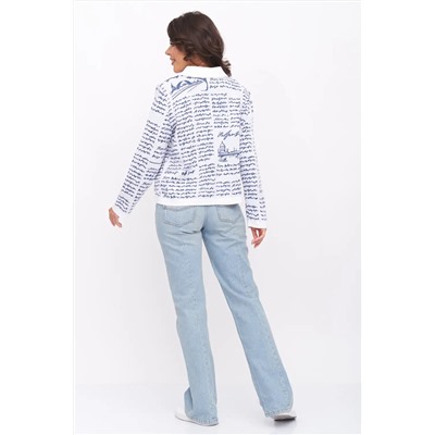 Жакет Д 3307/бело-джинсовый