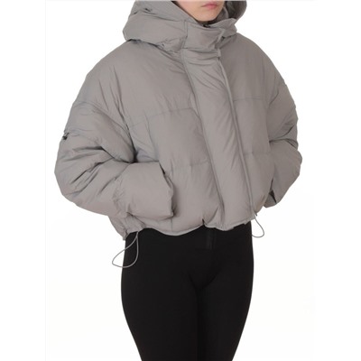 9518 GRAY Куртка пуховая зимняя женская (пух)