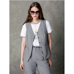 Футболка оверсайз белая с принтом