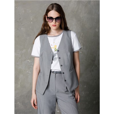 Футболка оверсайз белая с принтом