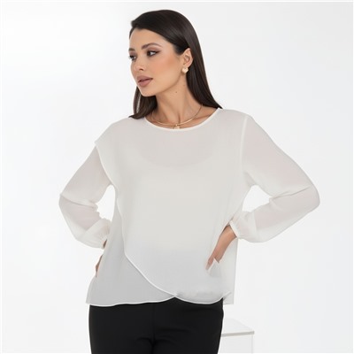 Блузка шифоновая цвета айвори