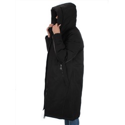 2392 BLACK Пальто зимнее женское (200 гр. холлофайбер)