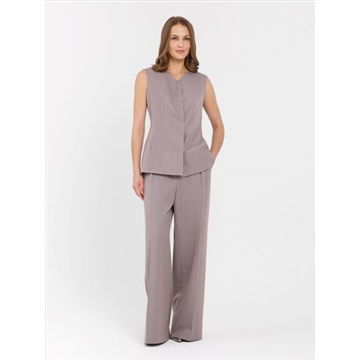 Жилет в полоску с карманами