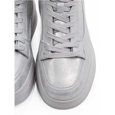 01-A324-6B GRAY/LT. BLUE Ботинки демисезонные женские (натуральная кожа)