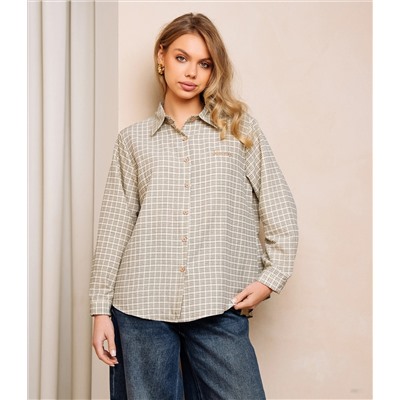 Рубашка #КТ8010 (3), фисташковый