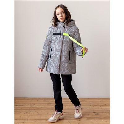 2165-S Куртка на синтепоне Серый/122