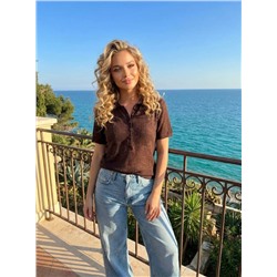 Футболка-поло (вязаный трикотаж)