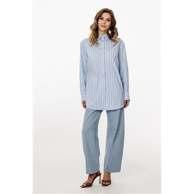 Блуза EOLA 3049 голубой_в_полоску