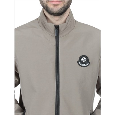 EM25057-1 BEIGE Куртка-бомбер мужская демисезонная (100 гр. синтепон)