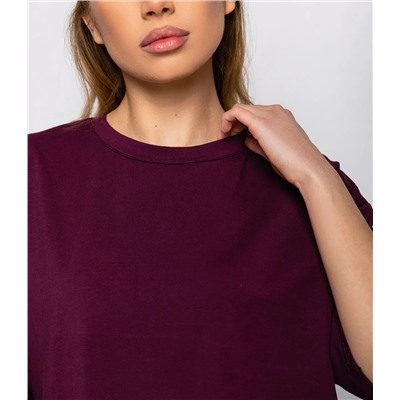 Футболка #ОКТ1655-1, сливовый