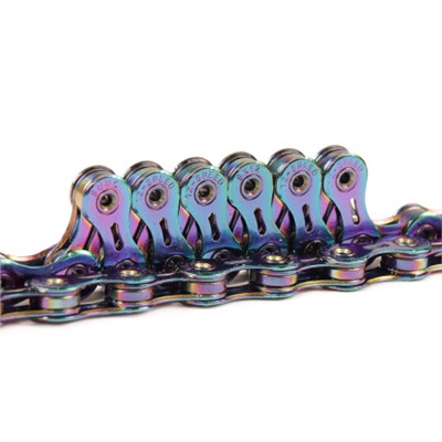 Велосипедная цепь SUMC 12 speed SX12SL RAINBOW 1/2"x11/128" 126L суперлайт 244 г (SHIMANO M9100 / KMC DLXC12) ГОСТ 30442-97 ISO 9633 /уп 25/