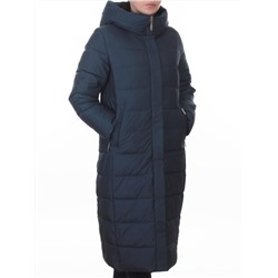 2037 BLUE Пальто зимнее женское (200 гр. холлофайбер)