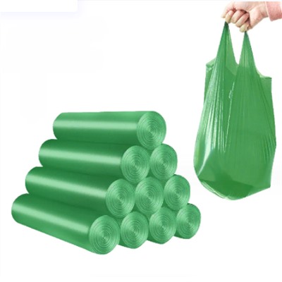 Мешки для мусора с ручкой цветные 40*50 см (17 шт.)