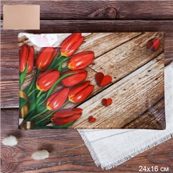 Блюдо прямоугольное 24x16 см / S322416 DD436 GREY / уп 6/48/ цветная коробка