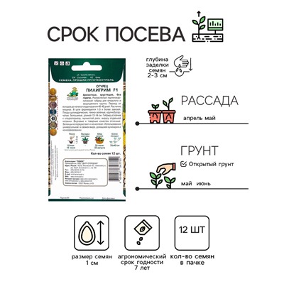 Семена Огурец Пилигрим, F1, 12шт
