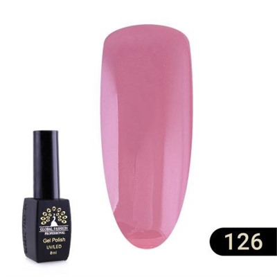Гель лак Global Fashion BLACK ELITE 126, 8 мл