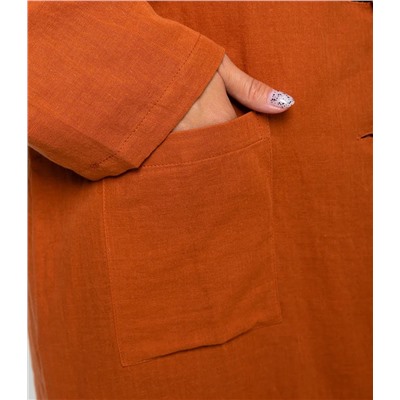 Пиджак #ОКТ025020, терракотовый