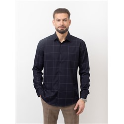 007J Мужская рубашка JenTa темно-синий