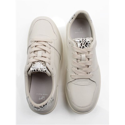 03-A1019-2 LT. BEIGE Полуботинки спортивные женские (натуральная кожа)