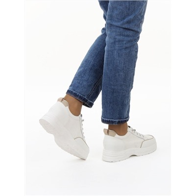 03-A331-5 WHITE Полуботинки спортивные женские (натуральная кожа)