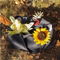 Сумка из льна двухсторонняя SL HOME Linear bag, 67×35 см, 50% лён, 50% хлопок, 180 г/м2