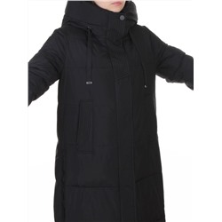 8312 BLACK Пальто зимнее женское (200 гр. холлофайбер)