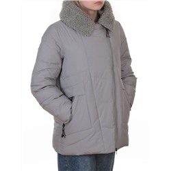 M-8866 GRAY Куртка зимняя женская (150 гр. холлофайбер)
