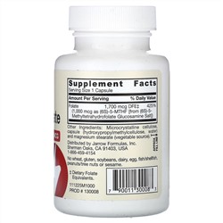 Jarrow Formulas, метилфолат, 1000 мкг, 100 вегетарианских капсул